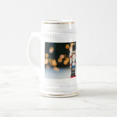 Weihnachts-SlipperyJoe Nutcracker figurine Ornamen Bierglas (Vorderseite Links)