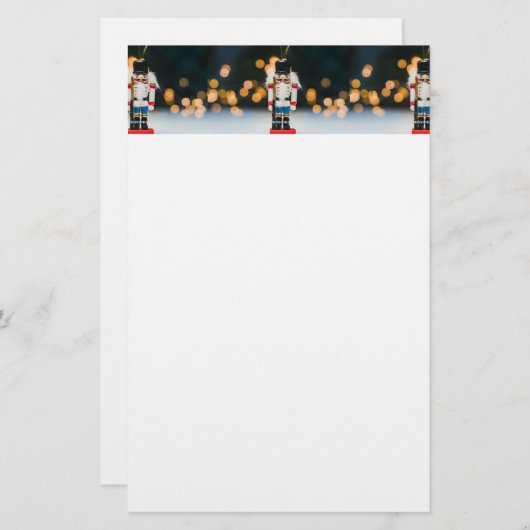 Weihnachts-SlipperyJoe Nutcracker figurine Ornamen Briefpapier (Vorne/Hinten)