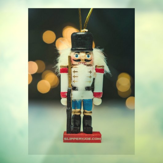 Weihnachts-SlipperyJoe Nutcracker figurine Ornamen Fensteraufkleber (Blatt 3)