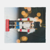 Weihnachts-SlipperyJoe Nutcracker figurine Ornamen Fleecedecke (Vorderseite (Horizontal))