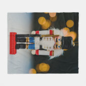Weihnachts-SlipperyJoe Nutcracker figurine Ornamen Fleecedecke (Vorderseite (Horizontal))