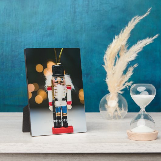 Weihnachts-SlipperyJoe Nutcracker figurine Ornamen Fotoplatte (Seite)