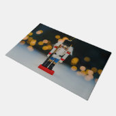 Weihnachts-SlipperyJoe Nutcracker figurine Ornamen Fußmatte (Schrägansicht)