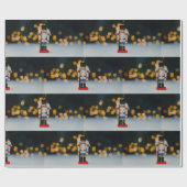 Weihnachts-SlipperyJoe Nutcracker figurine Ornamen Geschenkpapier (Flach)