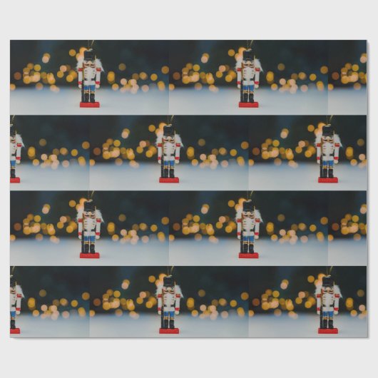 Weihnachts-SlipperyJoe Nutcracker figurine Ornamen Geschenkpapier (Flach)