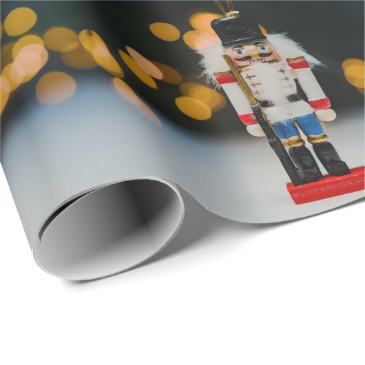 Weihnachts-SlipperyJoe Nutcracker figurine Ornamen Geschenkpapier (Rolleneckpunkt)