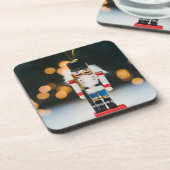 Weihnachts-SlipperyJoe Nutcracker figurine Ornamen Getränkeuntersetzer (Linke Seite)