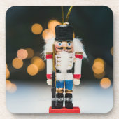 Weihnachts-SlipperyJoe Nutcracker figurine Ornamen Getränkeuntersetzer (Vorderseite)