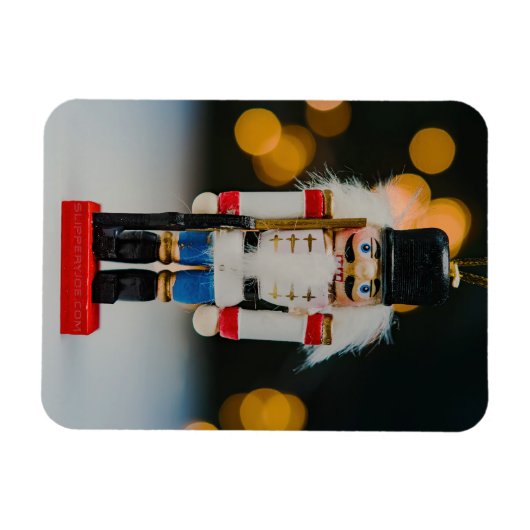 Weihnachts-SlipperyJoe Nutcracker figurine Ornamen Magnet (Horizontal)