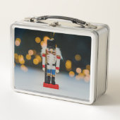 Weihnachts-SlipperyJoe Nutcracker figurine Ornamen Metall Brotdose (Vorderseite)