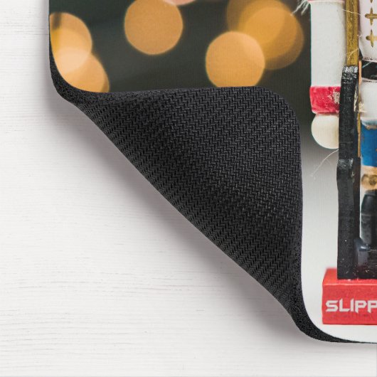 Weihnachts-SlipperyJoe Nutcracker figurine Ornamen Mousepad (Ecke)