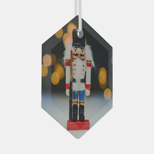 Weihnachts-SlipperyJoe Nutcracker figurine Ornamen Ornament Aus Glas (Vorderseite Rechts)