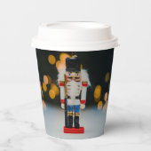 Weihnachts-SlipperyJoe Nutcracker figurine Ornamen Pappbecher (Vorderseite)