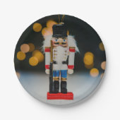 Weihnachts-SlipperyJoe Nutcracker figurine Ornamen Pappteller (Vorderseite)