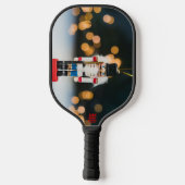 Weihnachts-SlipperyJoe Nutcracker figurine Ornamen Pickleball Schläger (Rückseite)