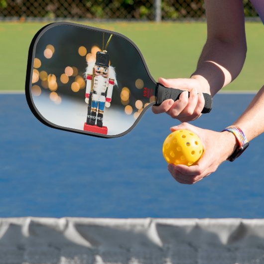 Weihnachts-SlipperyJoe Nutcracker figurine Ornamen Pickleball Schläger (InSitu)