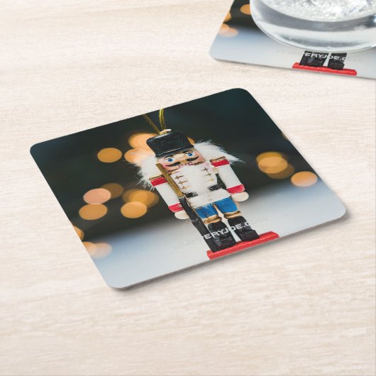 Weihnachts-SlipperyJoe Nutcracker figurine Ornamen Rechteckiger Pappuntersetzer (angewinkelt)