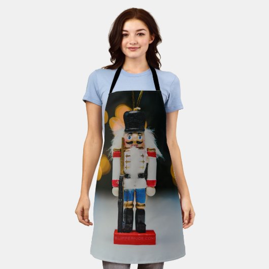 Weihnachts-SlipperyJoe Nutcracker figurine Ornamen Schürze (Getragen)