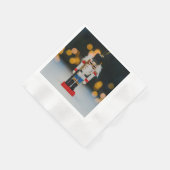 Weihnachts-SlipperyJoe Nutcracker figurine Ornamen Serviette (Ecke)