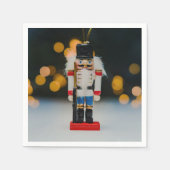 Weihnachts-SlipperyJoe Nutcracker figurine Ornamen Serviette (Vorderseite)