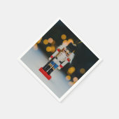Weihnachts-SlipperyJoe Nutcracker figurine Ornamen Serviette (Ecke)