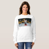 Weihnachts-SlipperyJoe Nutcracker figurine Ornamen Sweatshirt (Vorne ganz)