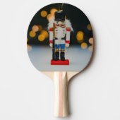 Weihnachts-SlipperyJoe Nutcracker figurine Ornamen Tischtennis Schläger (Vorderseite)