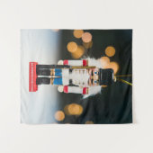 Weihnachts-SlipperyJoe Nutcracker figurine Ornamen Wandteppich (Vorderseite (Horizontal))