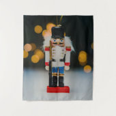 Weihnachts-SlipperyJoe Nutcracker figurine Ornamen Wandteppich (Vorderseite)