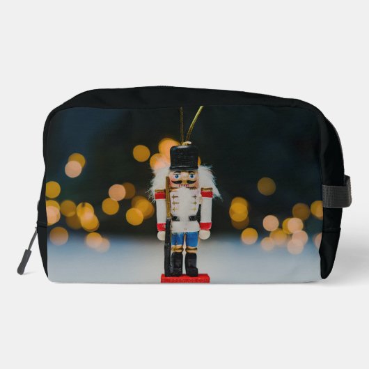 Weihnachts-SlipperyJoe Nutcracker figurine Ornamen Waschbeutel (Rückseite)