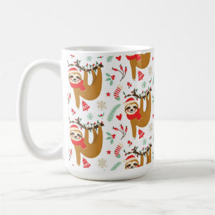 Weihnachts-Sloth-Tasse Kaffeetasse