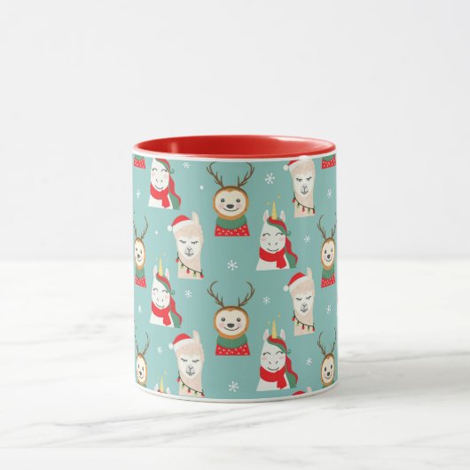 Weihnachts-Sloth-Tasse Tasse (Zentrum)