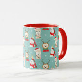 Weihnachts-Sloth-Tasse Tasse (VorderseiteRechts)