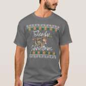 Weihnachts-Sloth-Weihnachtsfreund T-Shirt (Vorderseite)