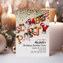 Weihnachts-Slumber Geburtstagsparty