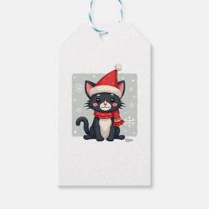 Weihnachts-Smoking-Katze-Santa-Schal-Hässlich-Xmas Geschenkanhänger