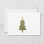 Weihnachts-Snowan Geburtstagsparty Foto Dankeskarte (Rückseite)