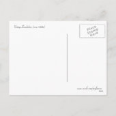 Weihnachts-Snowbabys Postkarte (Rückseite)