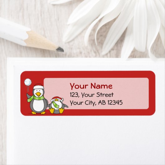 Weihnachts-Snowballpinguine (Insitu)