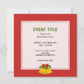 Weihnachts-Snowballpinguine Einladung (Rückseite)