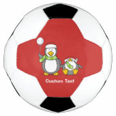 Weihnachts-Snowballpinguine Fußball (Vorderseite)