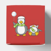 Weihnachts-Snowballpinguine Geschenkschachtel (Oben)