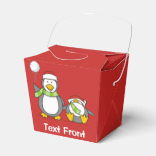 Weihnachts-Snowballpinguine Geschenkschachtel