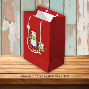 Weihnachts-Snowballpinguine Mittlere Geschenktüte