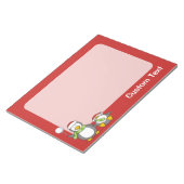 Weihnachts-Snowballpinguine Notizblock (angewinkelt)