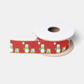 Weihnachts-Snowballpinguine Satinband (Spule)