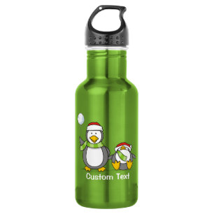 Weihnachts-Snowballpinguine Trinkflasche