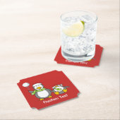 Weihnachts-Snowballpinguine Untersetzer (Vor Ort)