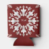 Weihnachts-Snowflakdesign Dosenkühler (Rückseite)