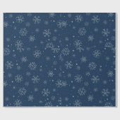 Weihnachts-Snowflakdesign Geschenkpapier (Flach)